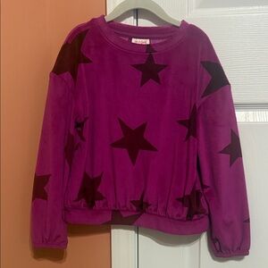 Cat & Jack Magenta Star Pattern Top
